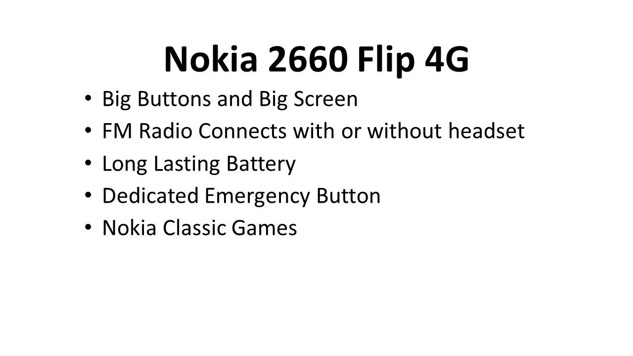 Nokia 2660 Flip 4G
